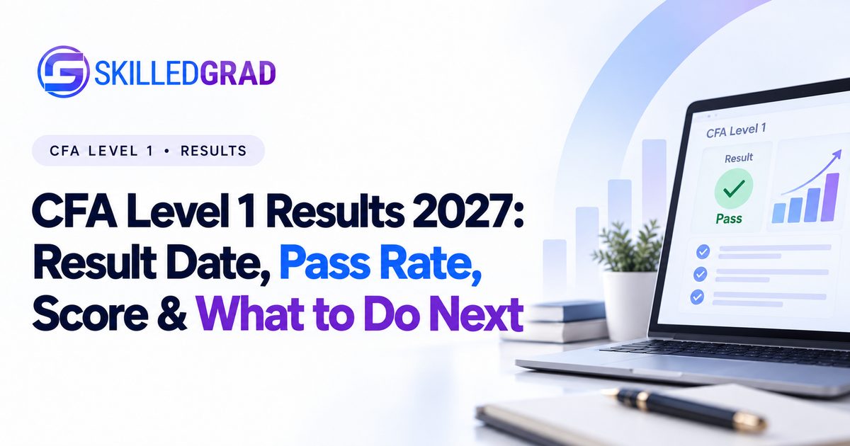 CFA Level 1 Results 2027: Result Date, Pass Rate, Score & What to Do Next