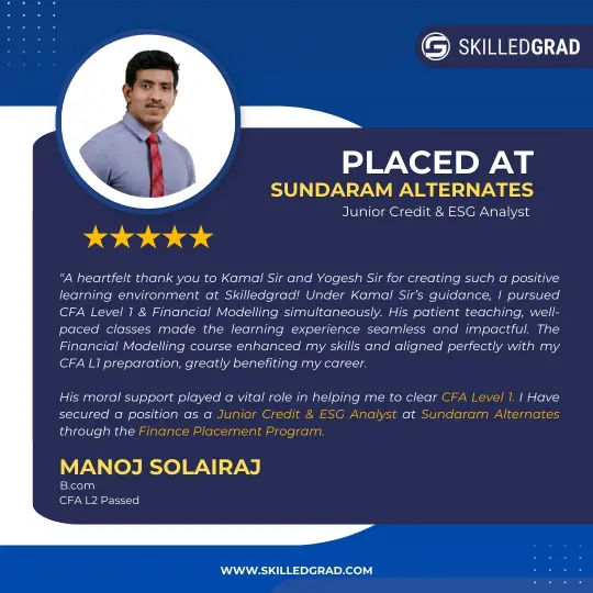 Manoj Solairaj Testimonials