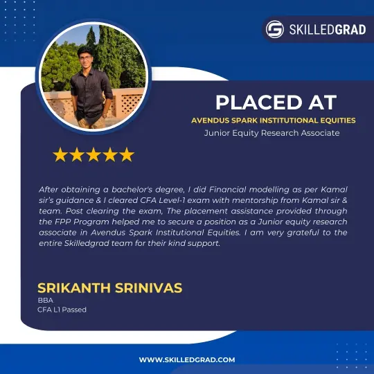 Srikanth Srinivas CFA Testimonial (1)